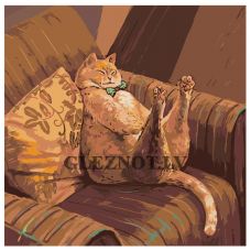 Gleznas pēc numuriem "Stiepšanās" zgena290125-3