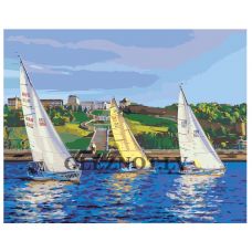 Gleznas pēc numuriem “Buru laivas” zpla02v2